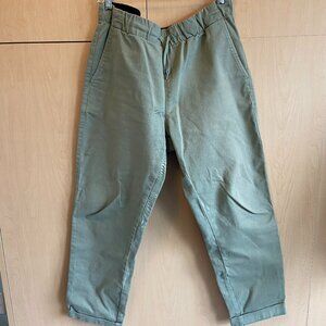 Men's Everlane Easy Pant in Cactus, Size Medium.